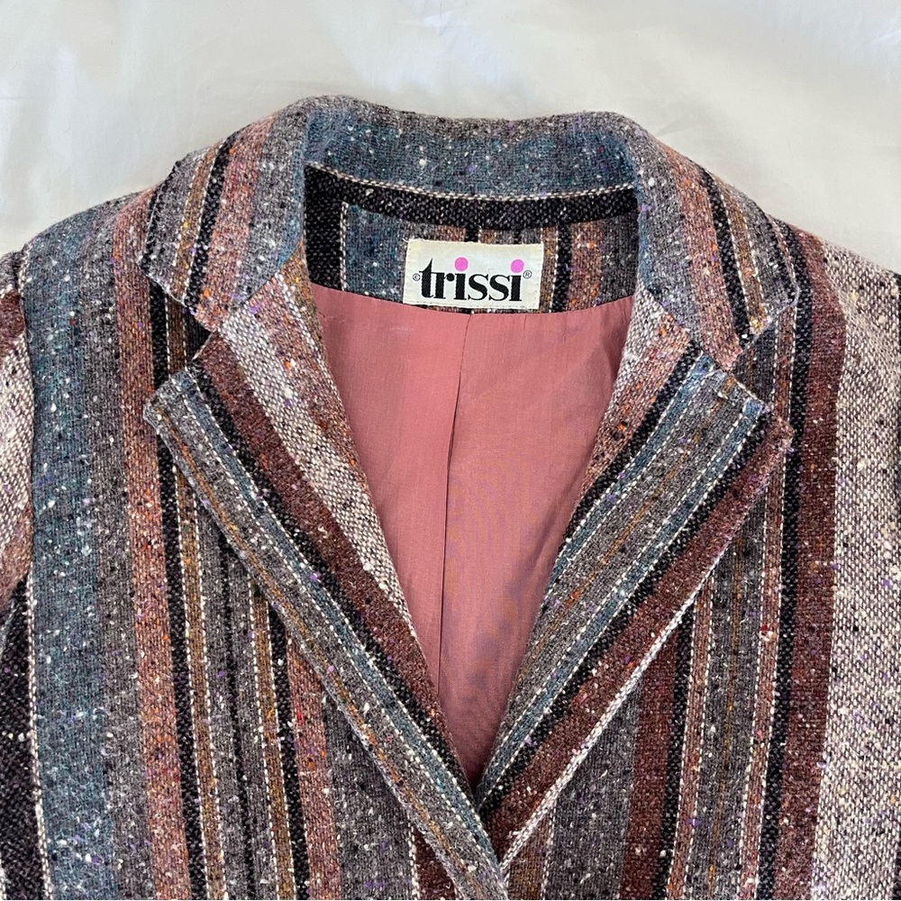 Vintage Trissi multi colored blazer size medium